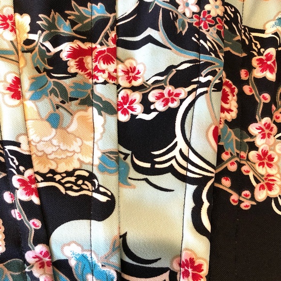 Vintage 90’s Charlotte Russe Floral Cherry Blossom Corset Top - M - Picture 5 of 12